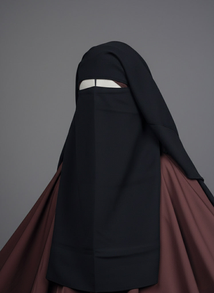 Niqab sitar Saoudi - Noir