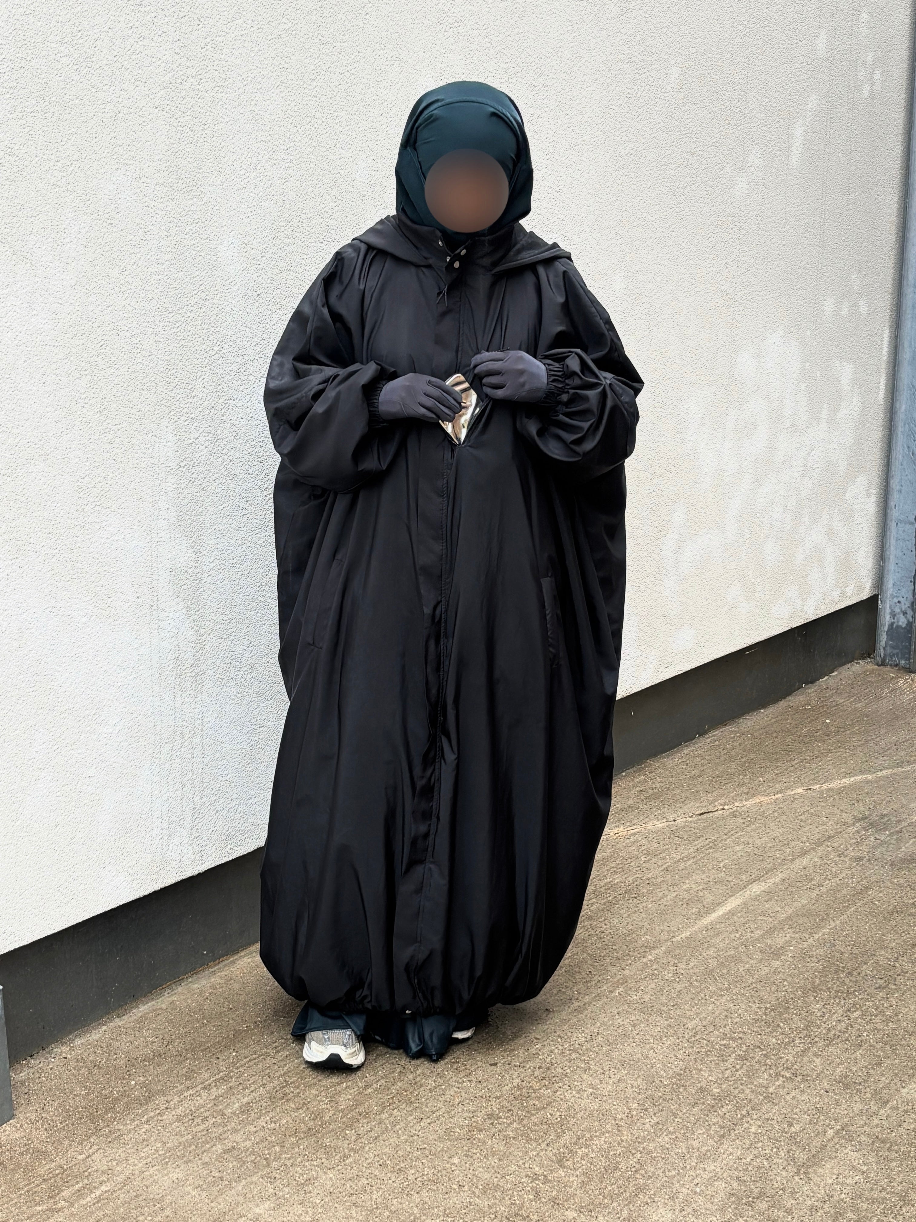 Imperméable long coupe papillon