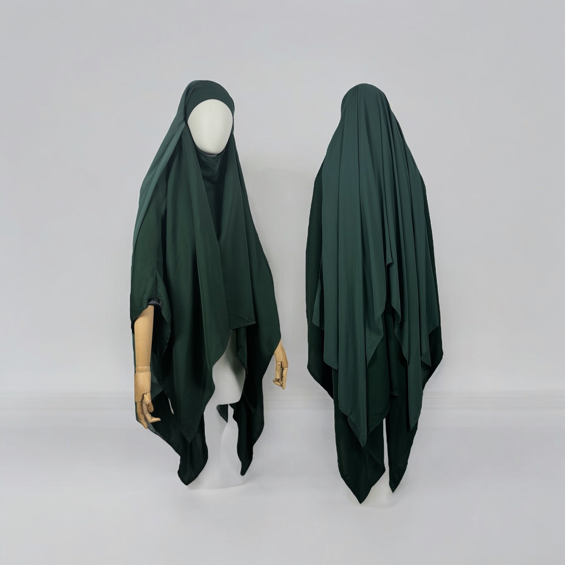 Juwayriya Two-Tone Khimar - Multiple Colors