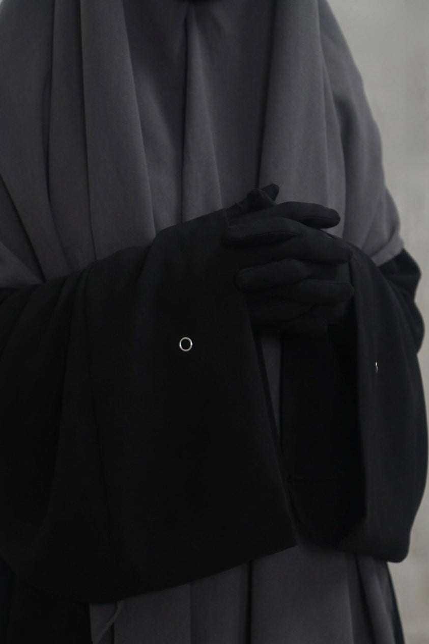 Tunique à fente en soie de médine