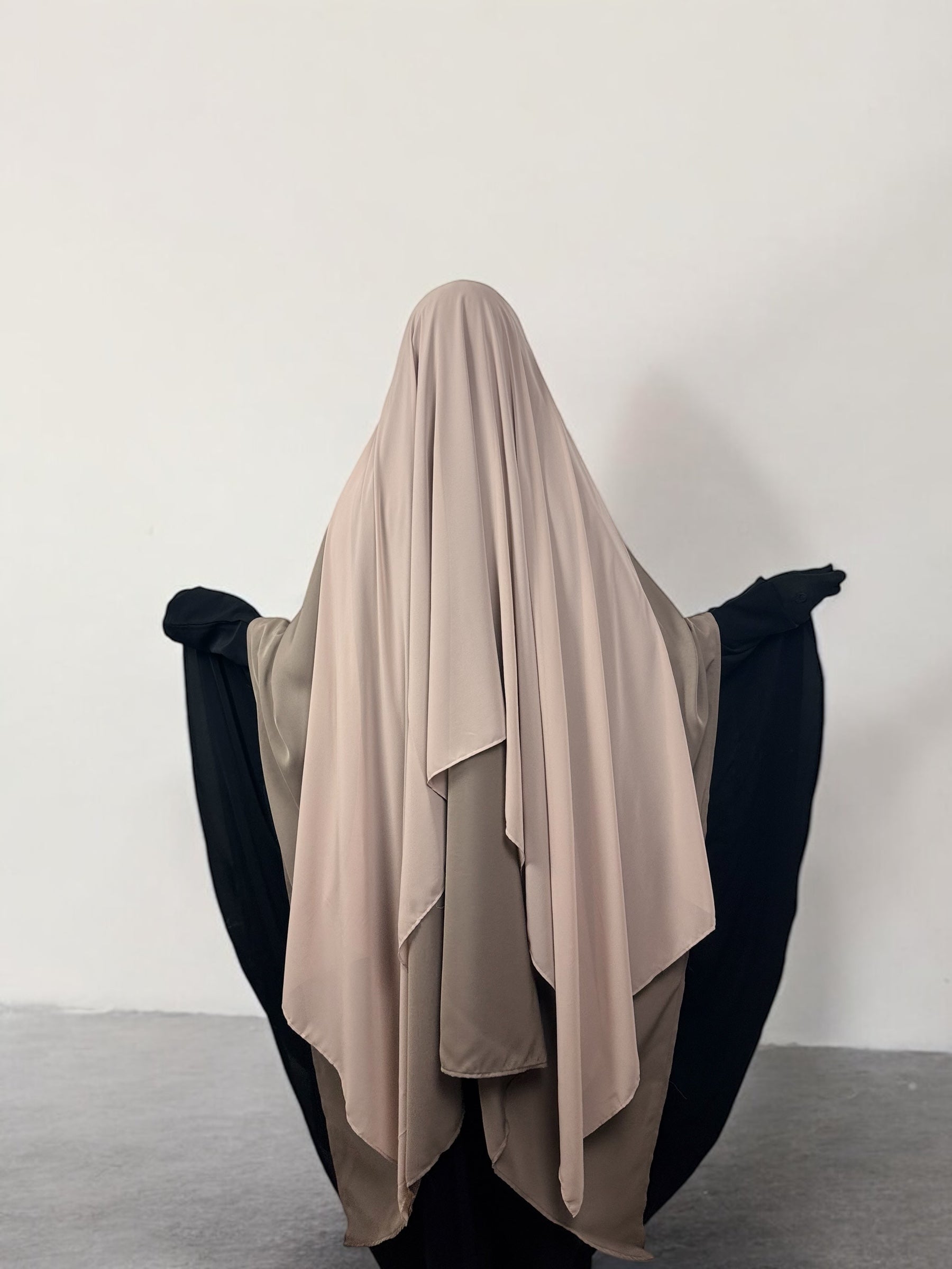 Juwayriya Two-Tone Khimar - Multiple Colors