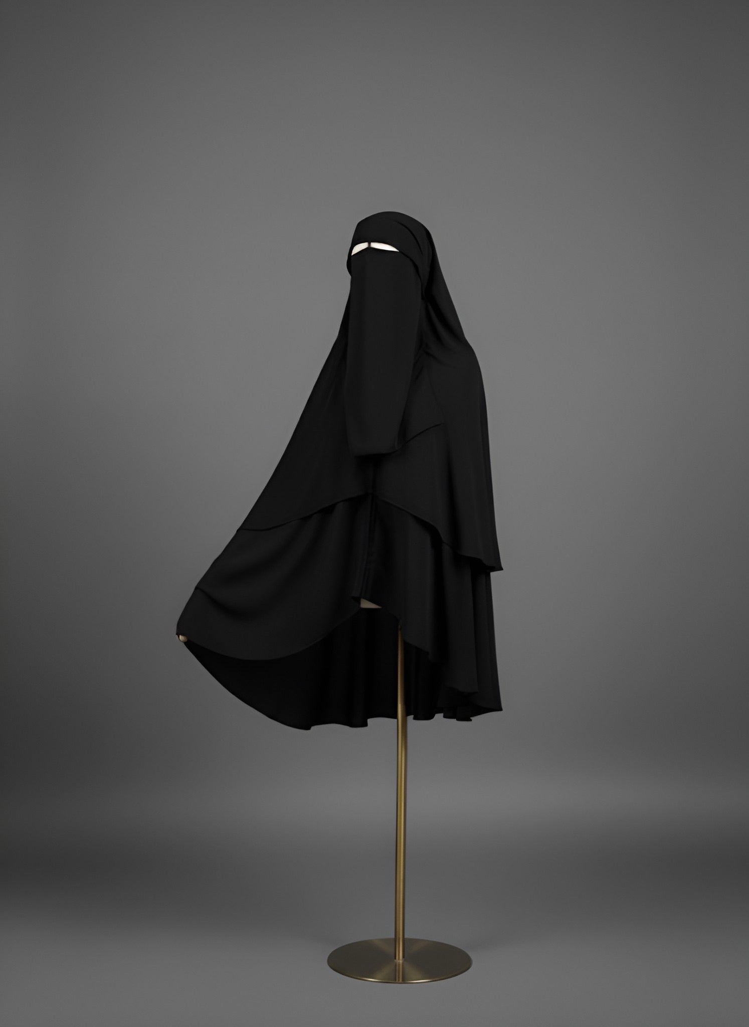 Niqab khimar à zip Hijmah - (plusieurs couleurs)