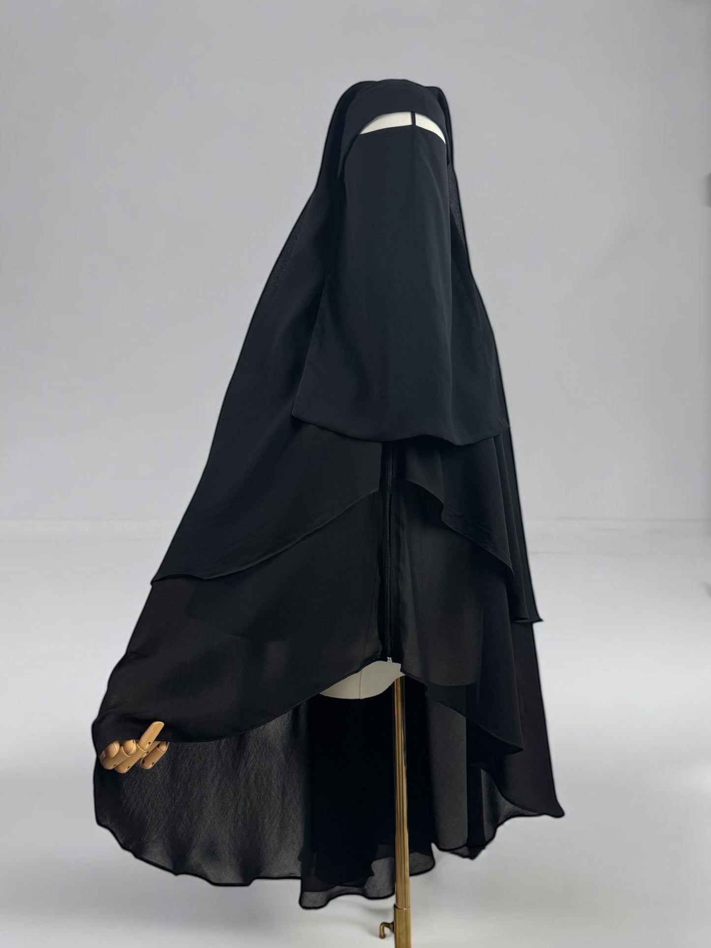 Niqab khimar à zip Hijmah - (plusieurs couleurs)