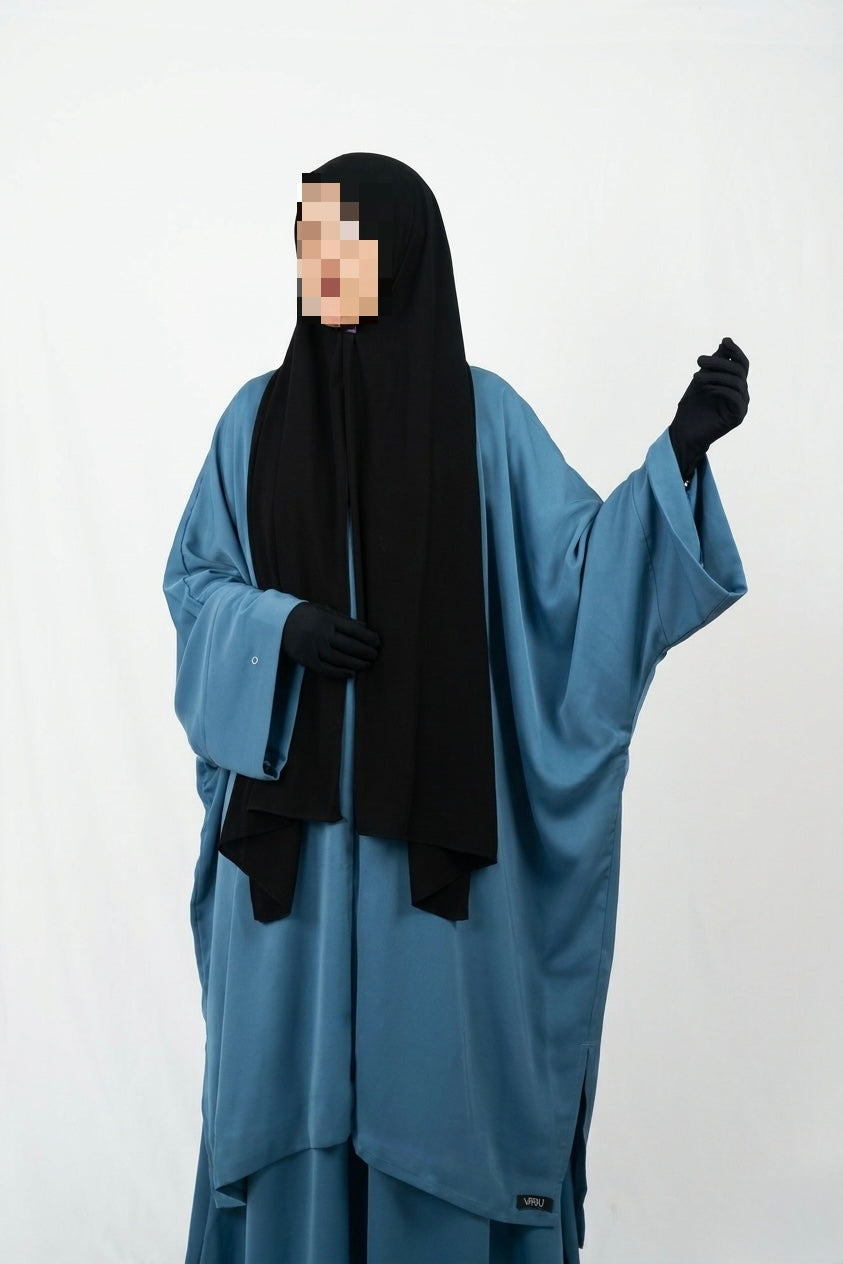 Tunique à fente en soie de médine