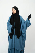 Tunique à fente en soie de médine