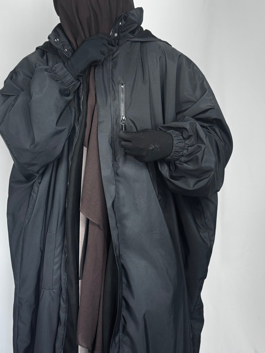 Imperméable long coupe papillon