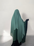 Juwayriya Two-Tone Khimar - Multiple Colors