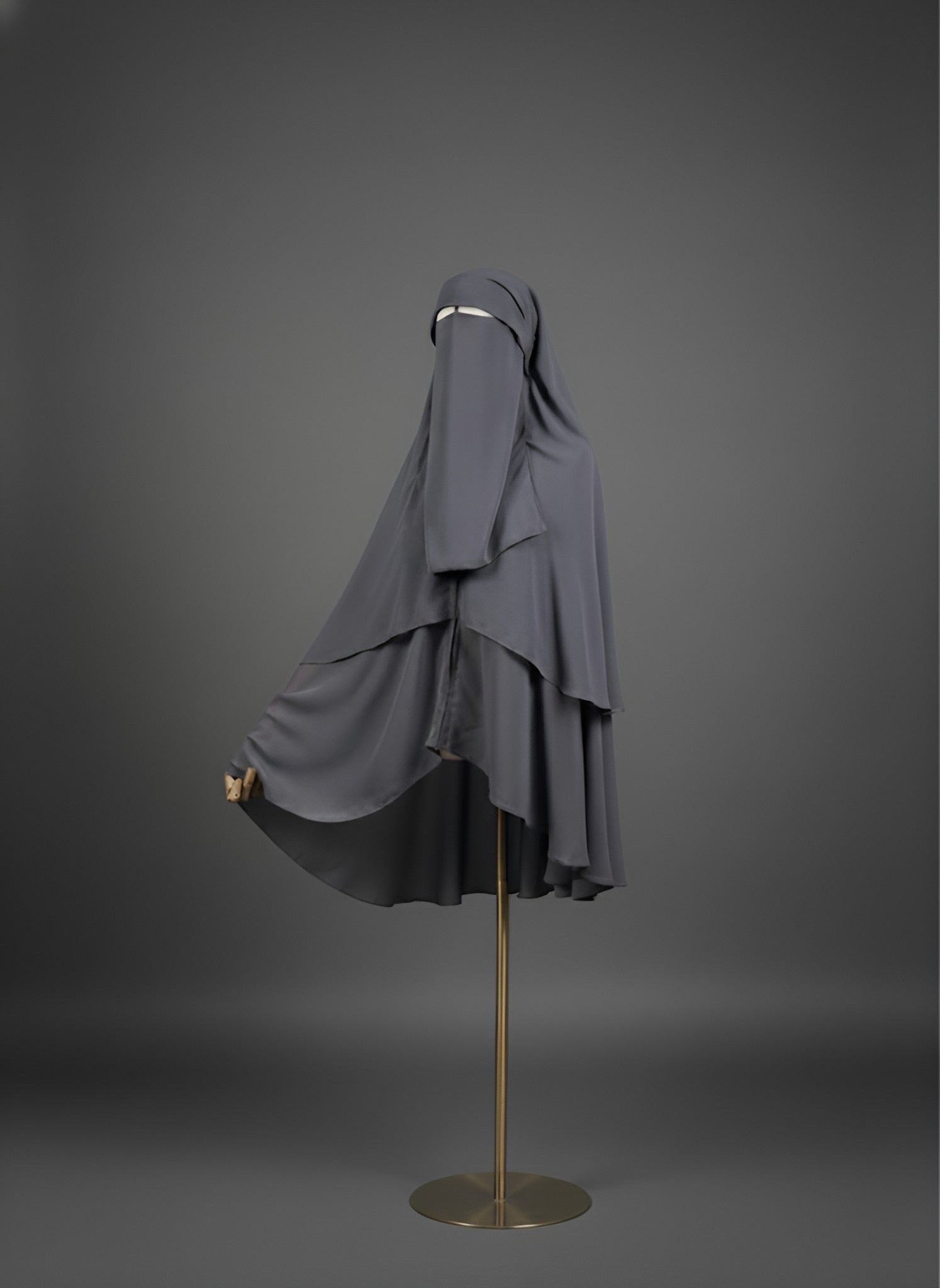 Niqab khimar à zip Hijmah - (plusieurs couleurs)