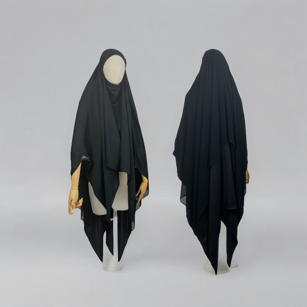 Juwayriya Two-Tone Khimar - Multiple Colors