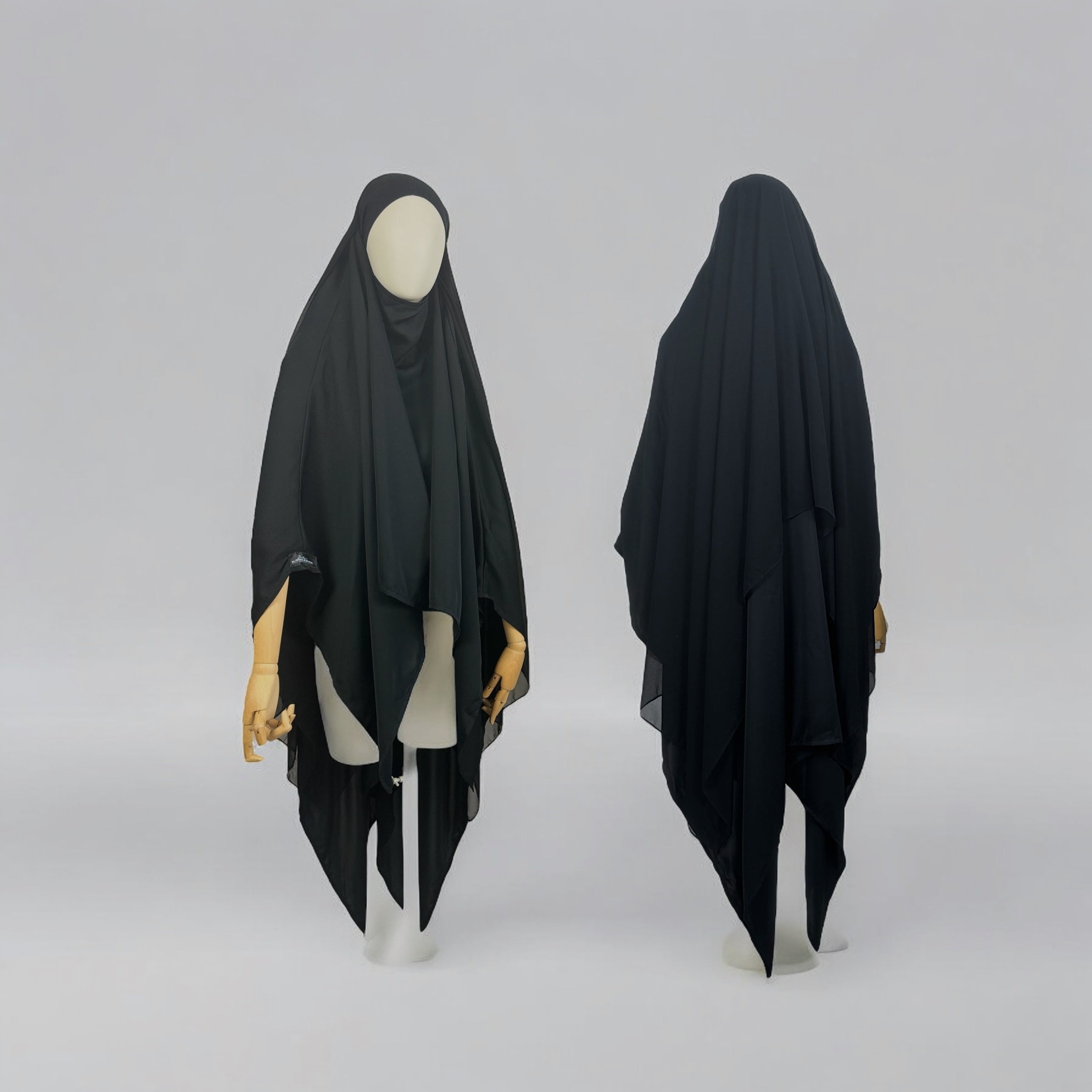 Juwayriya Two-Tone Khimar - Multiple Colors