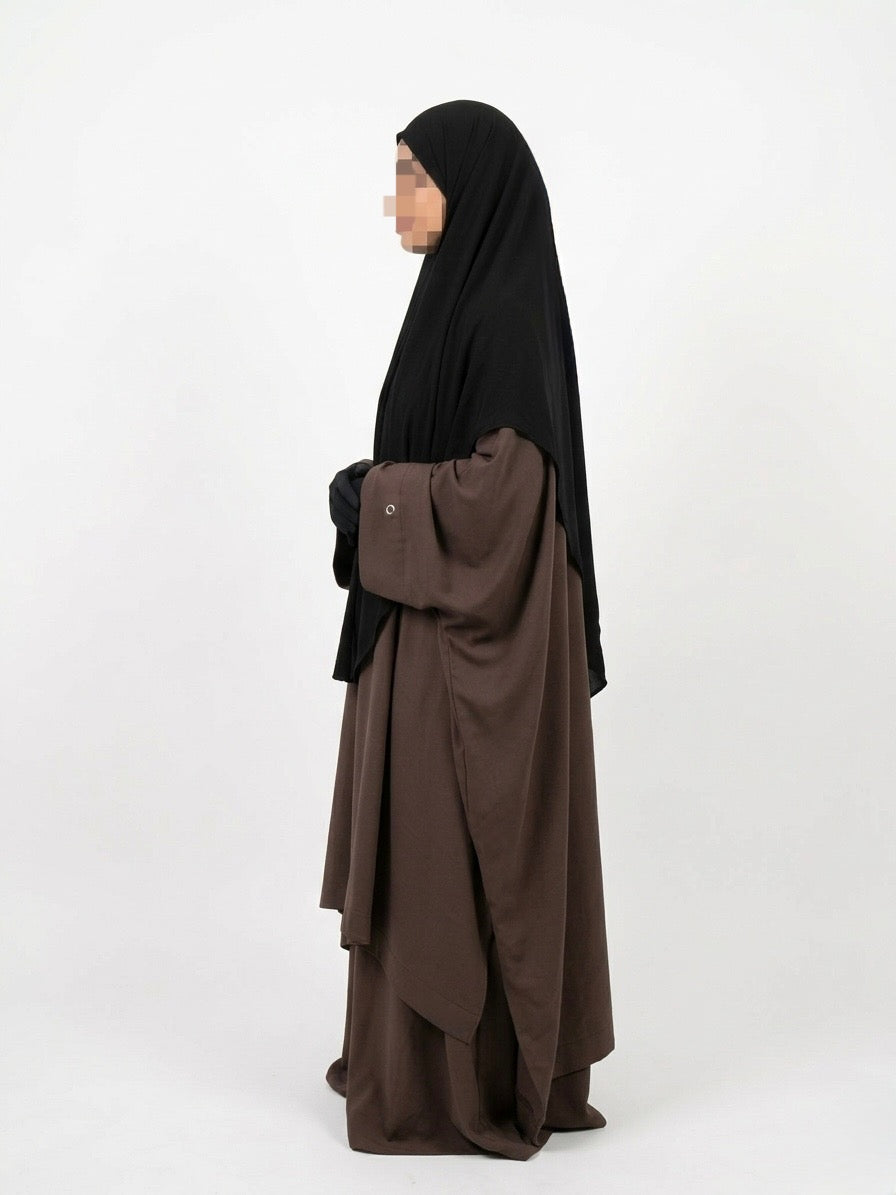 Tunique à fente en soie de médine