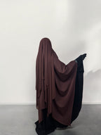 Juwayriya Two-Tone Khimar - Multiple Colors