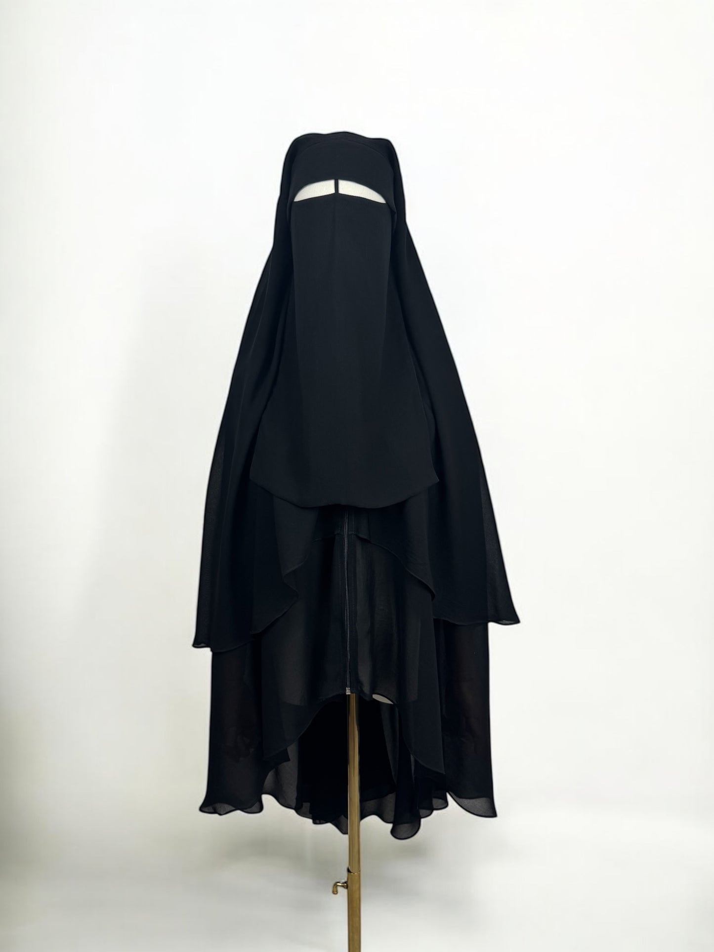 Niqab khimar à zip Hijmah - (plusieurs couleurs)