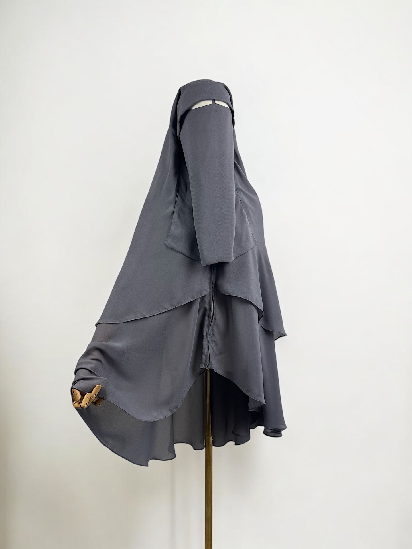 Niqab khimar à zip Hijmah - (plusieurs couleurs)