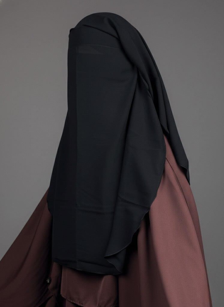 Niqab sitar Saoudi - Noir