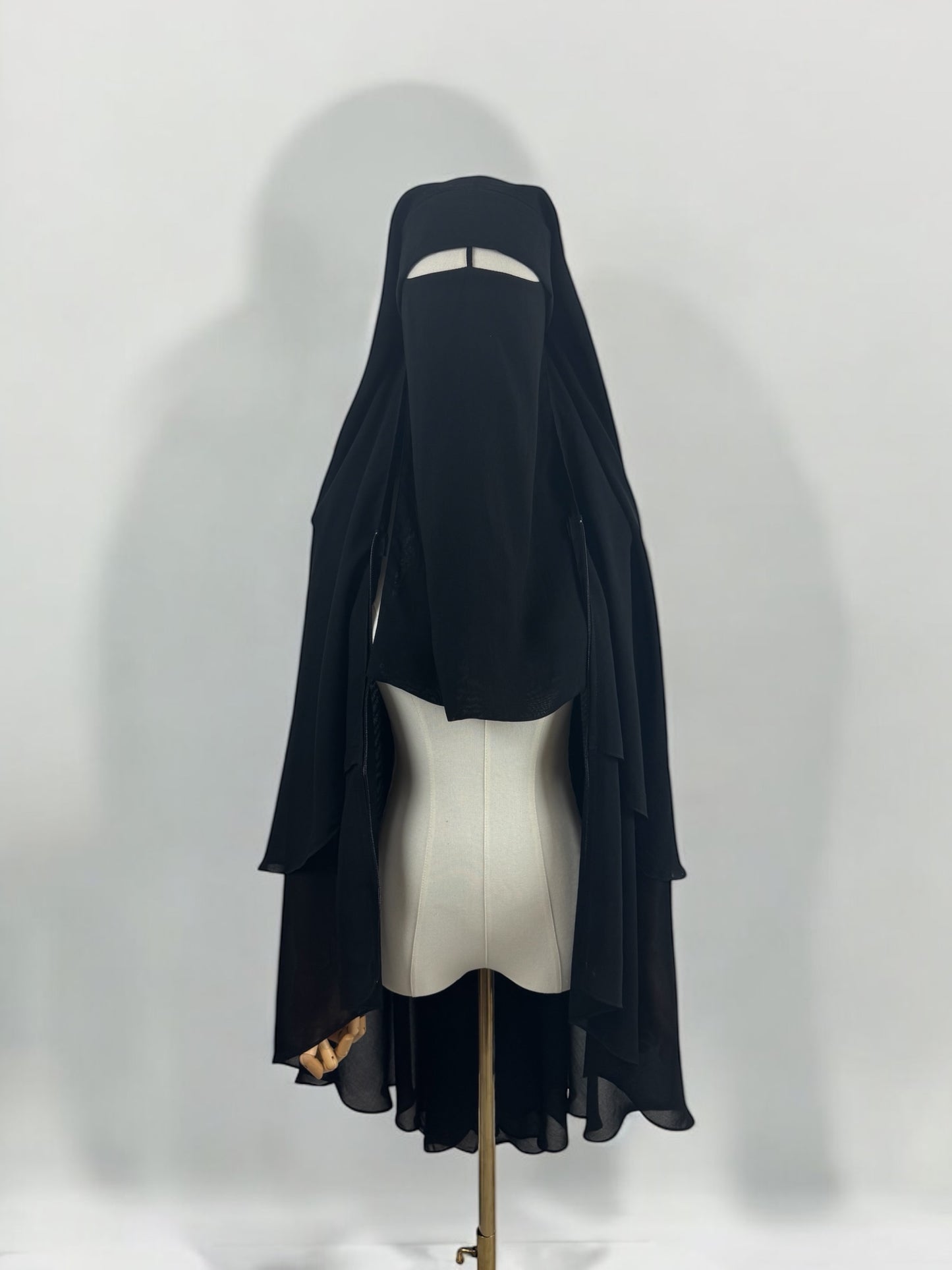 Niqab khimar à zip Hijmah - (plusieurs couleurs)