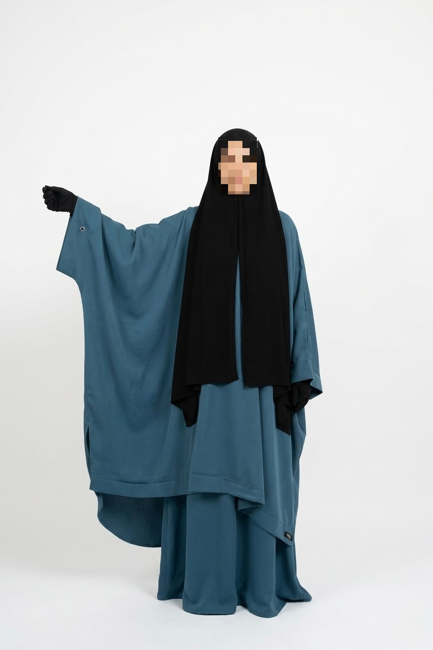 Tunique à fente en soie de médine