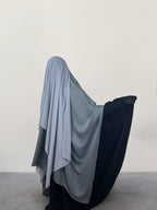 Juwayriya Two-Tone Khimar - Multiple Colors