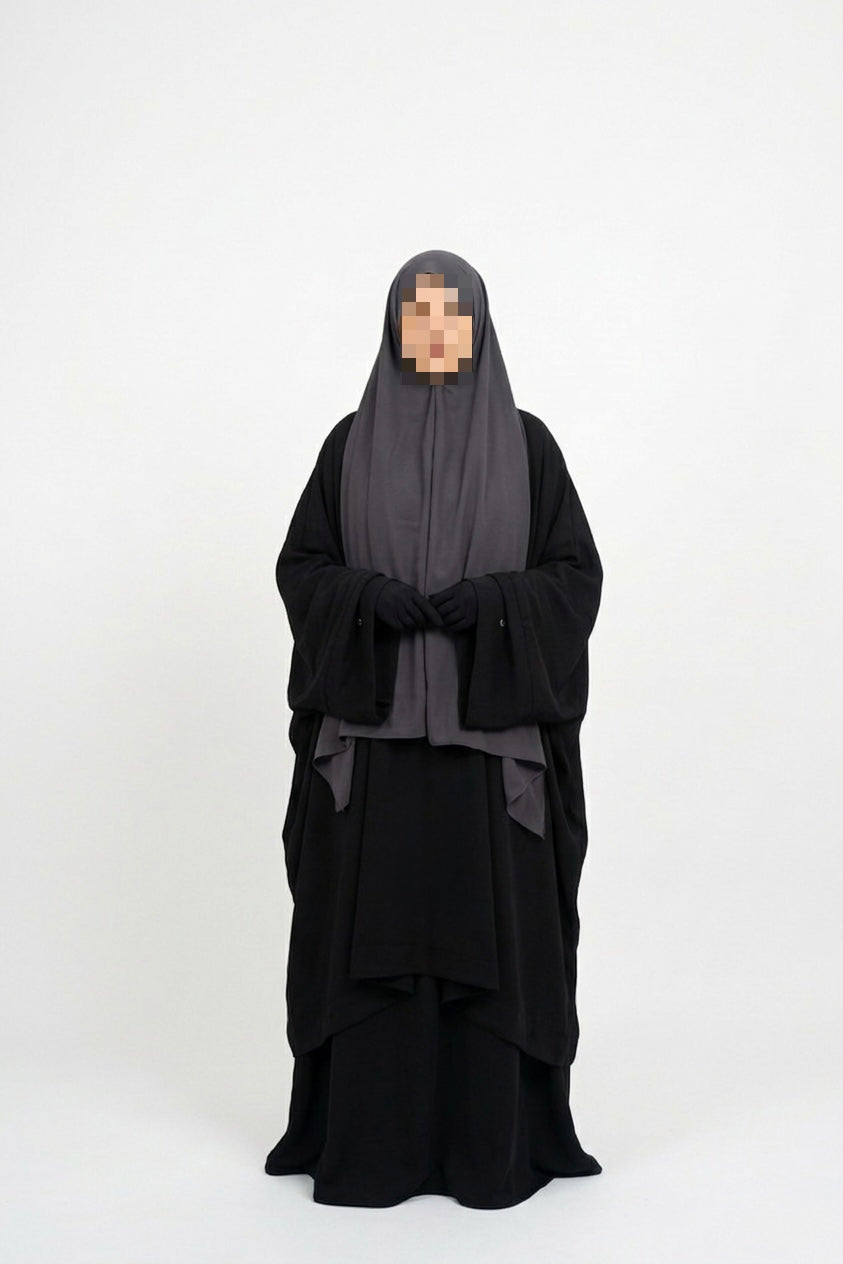 Tunique à fente en soie de médine