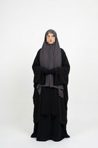 Tunique à fente en soie de médine