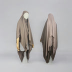 Juwayriya Two-Tone Khimar - Multiple Colors