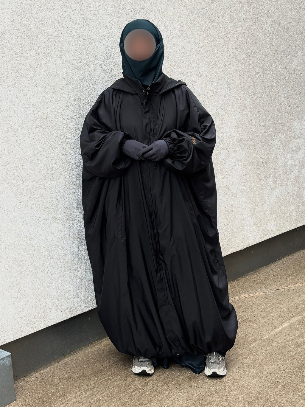 Imperméable long coupe papillon