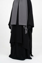 Tunique à fente en soie de médine