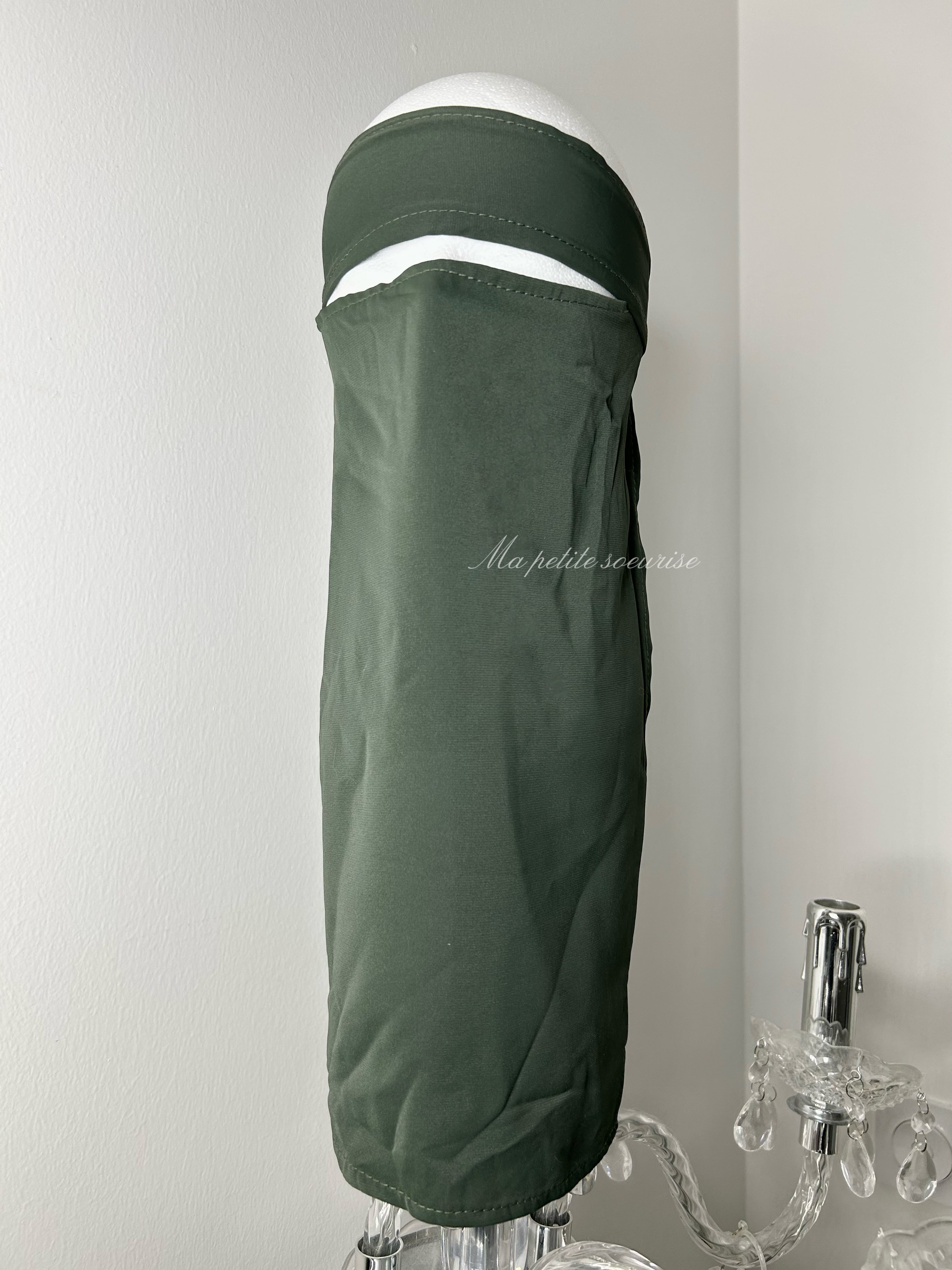 Niqab headband silk from Medina khaki